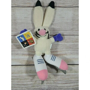 Mattel Salt Lake City Olympics Plush Mascot Powder Stuffed Rabbit 10" 2002 New